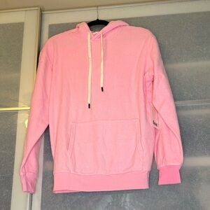 Pink Hoodie with Drawstrings